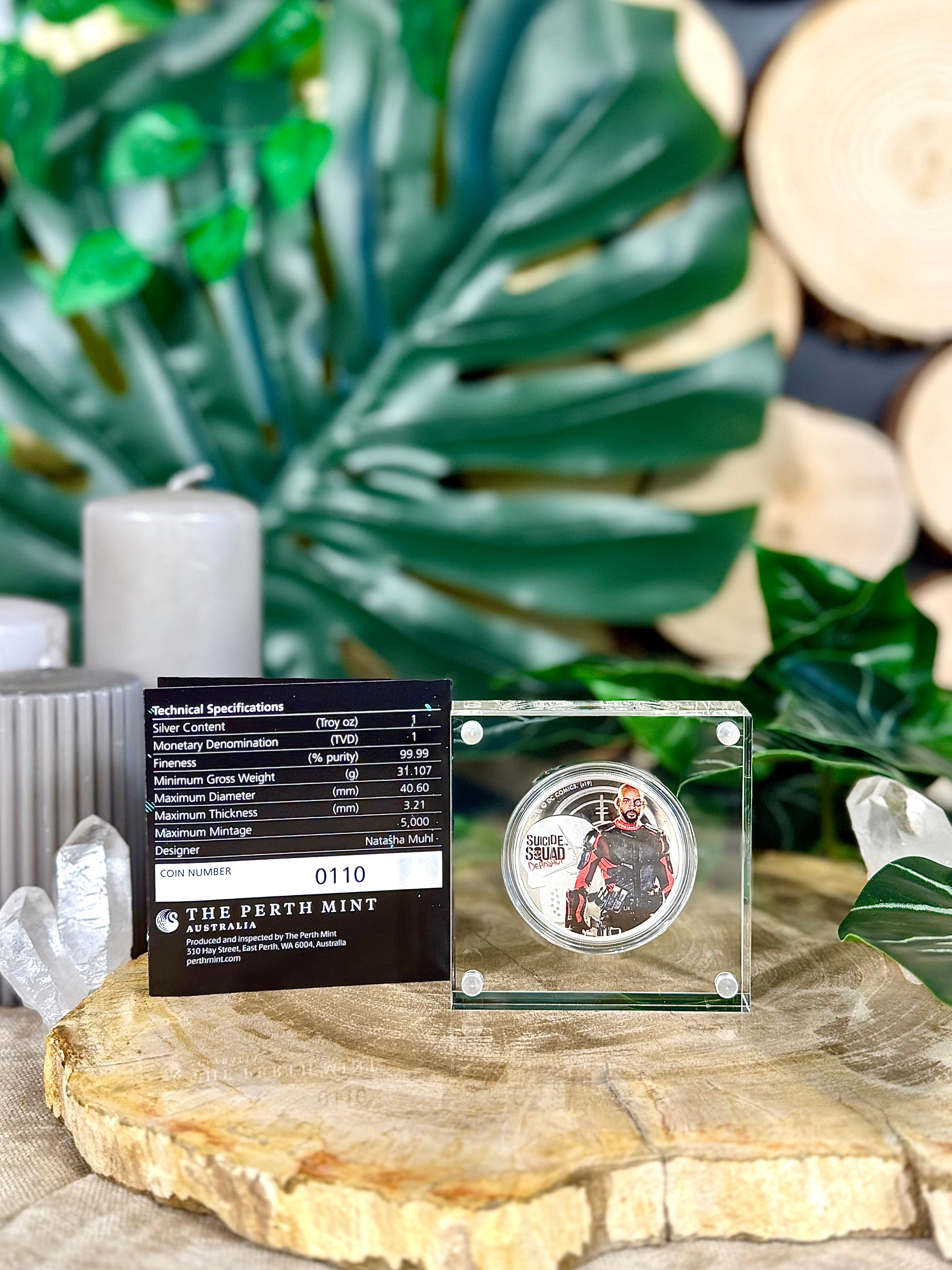 Fundstück Nr. 204 | Deadshot- Suicide Squad | 1 oz Silber Münze
