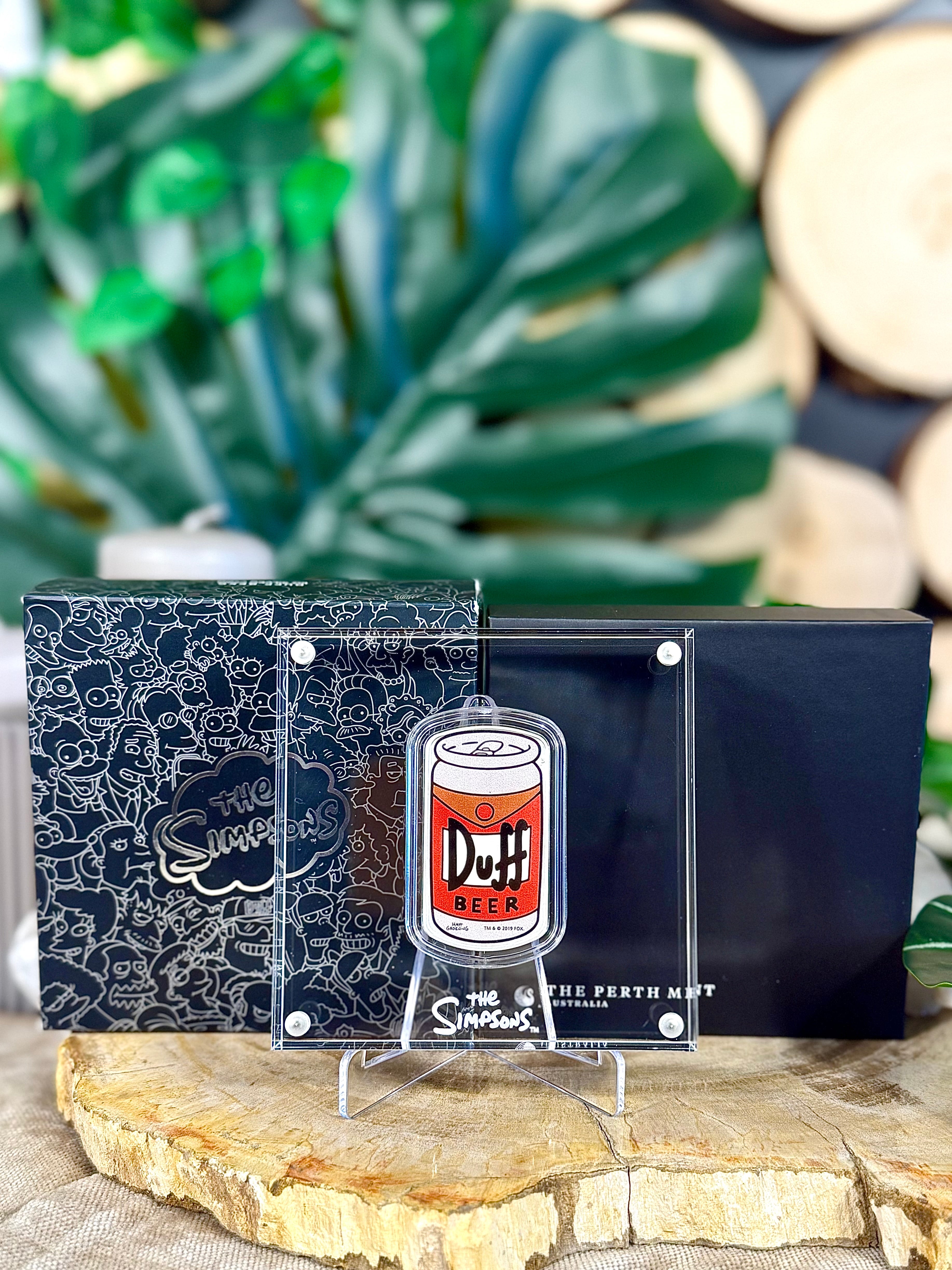 Fundstück Nr. 206 | Duff Beer - Simpsons | 1 oz Silber Münze