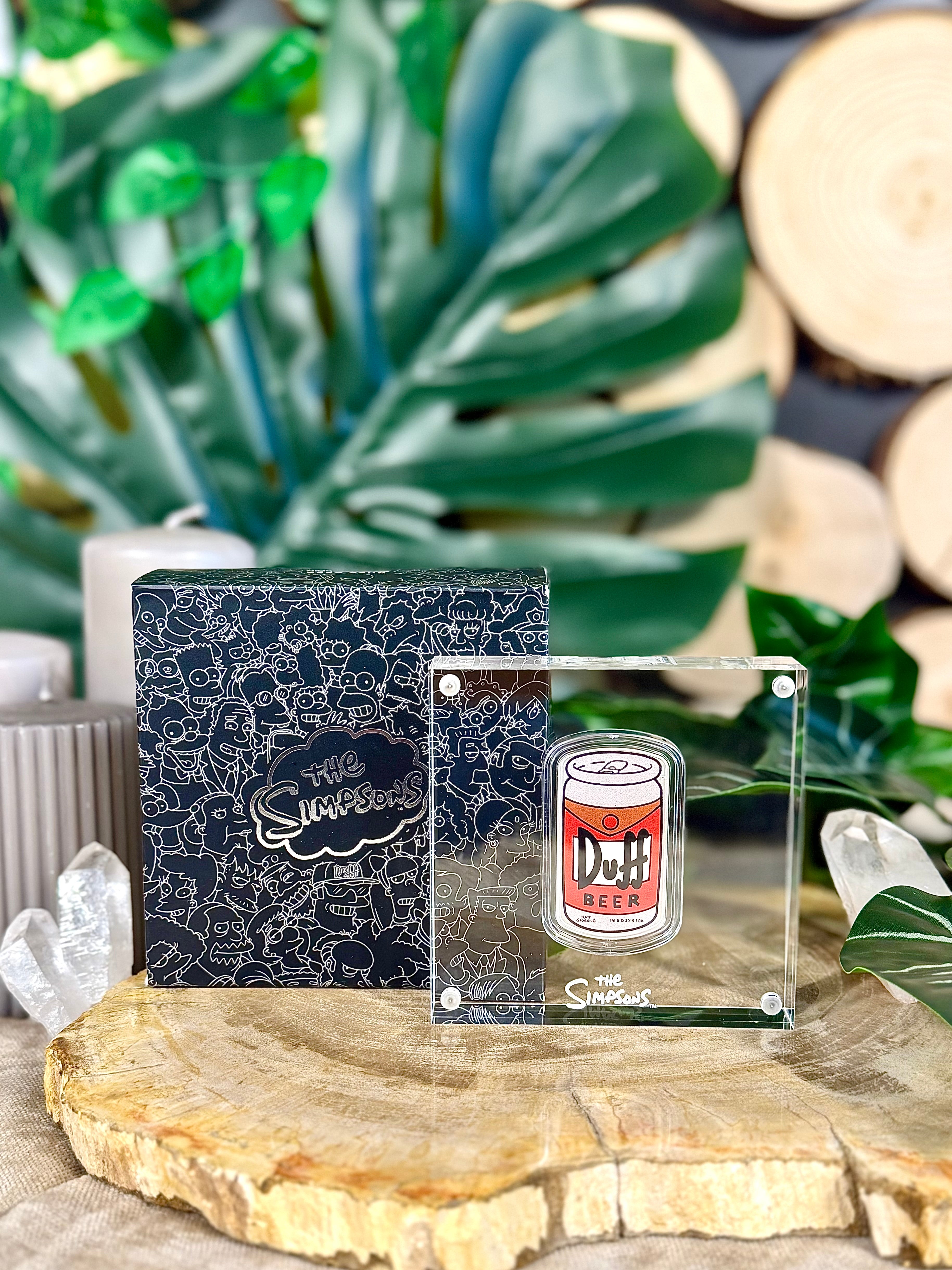 Fundstück Nr. 206 | Duff Beer - Simpsons | 1 oz Silber Münze