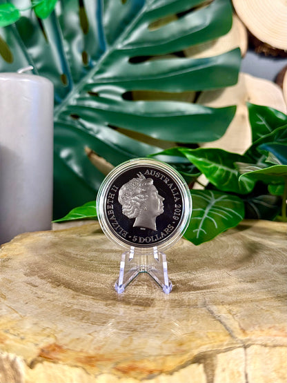 Fundstück Nr. 207 | Echoes of Australian Fauna - Tasmanischer Tiger | 1 oz Silber Münze