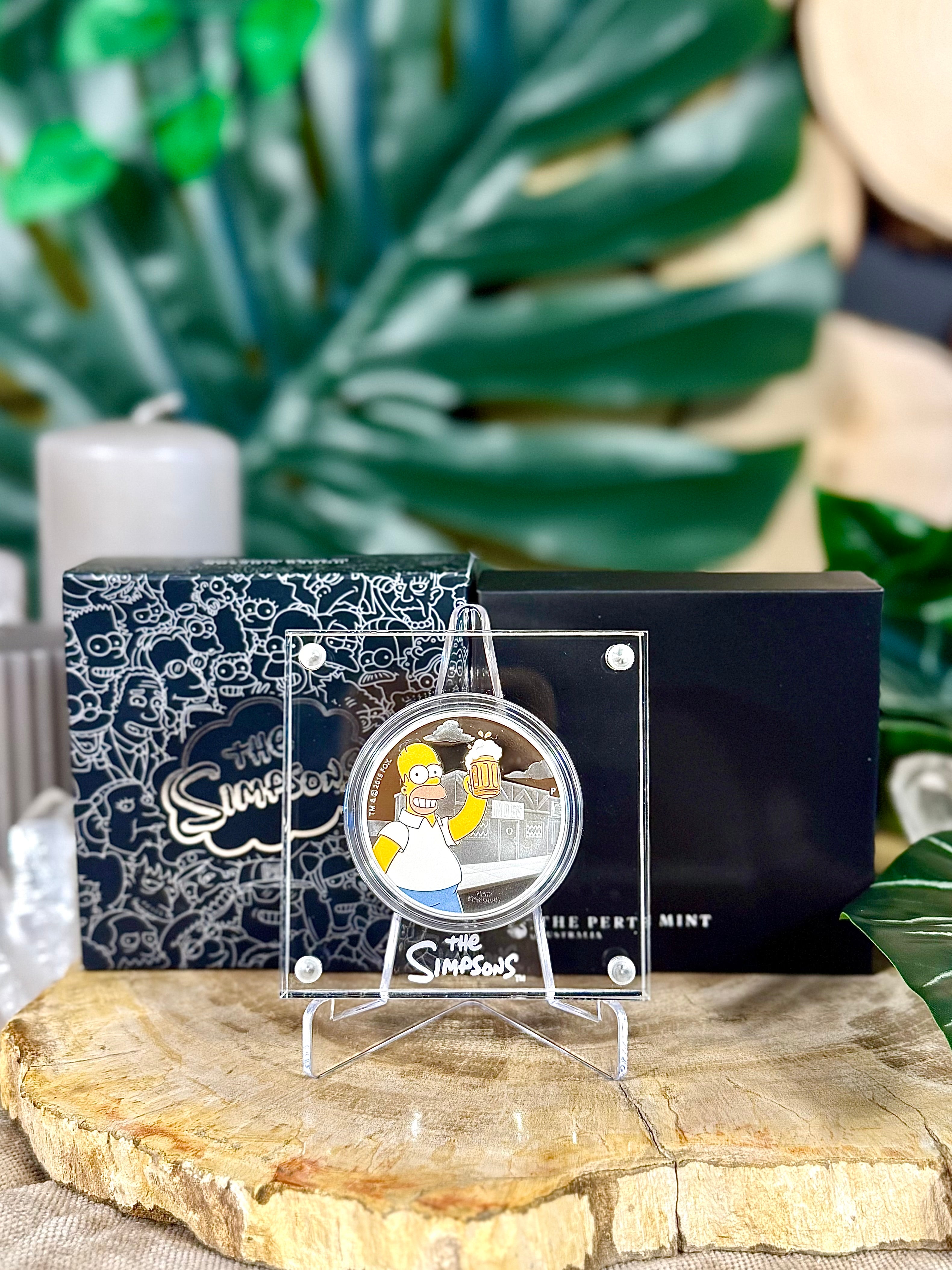 Fundstück Nr. 208 | Homer Simpson | 1 oz Silber Münze