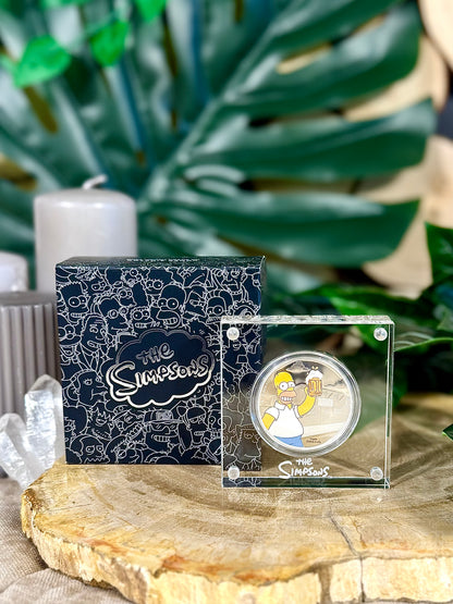 Fundstück Nr. 208 | Homer Simpson | 1 oz Silber Münze