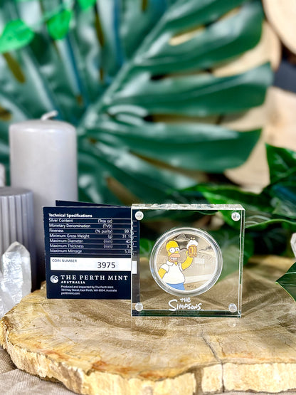 Fundstück Nr. 208 | Homer Simpson | 1 oz Silber Münze