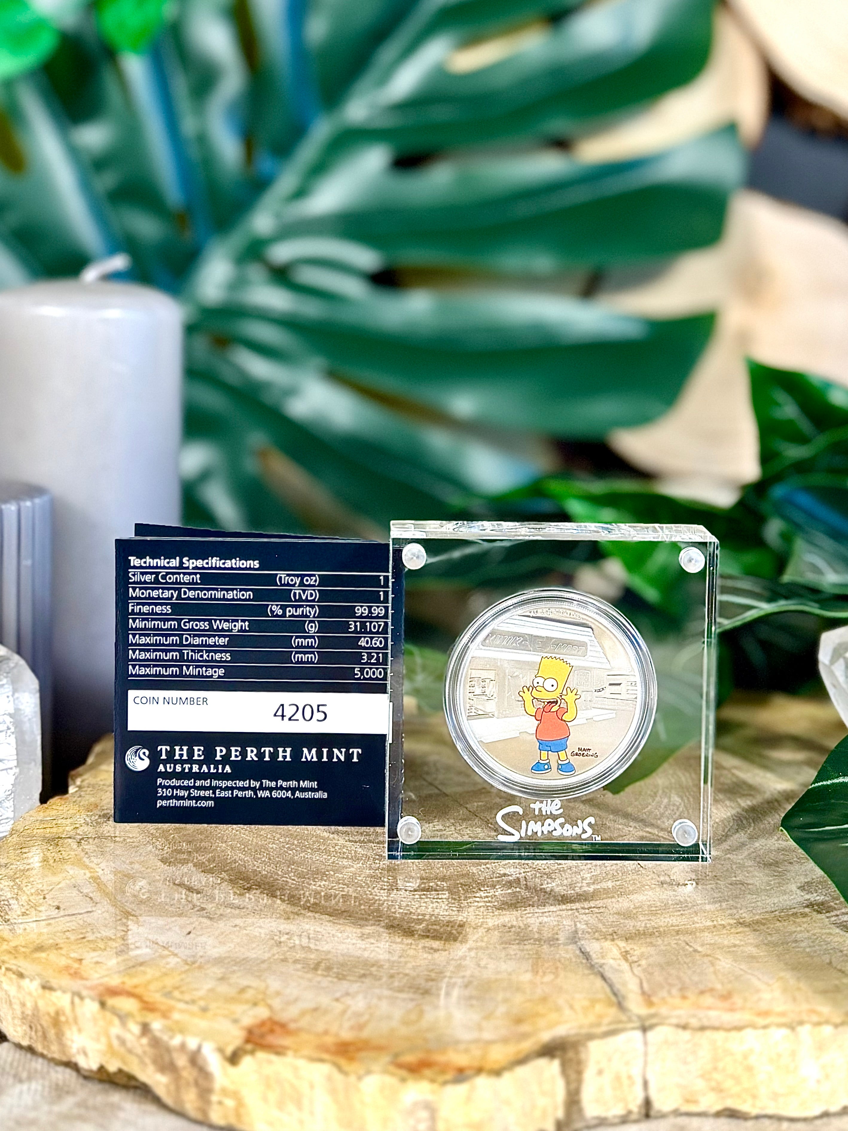 Fundstück Nr. 210 | Bart Simpson | 1 oz Silber Münze