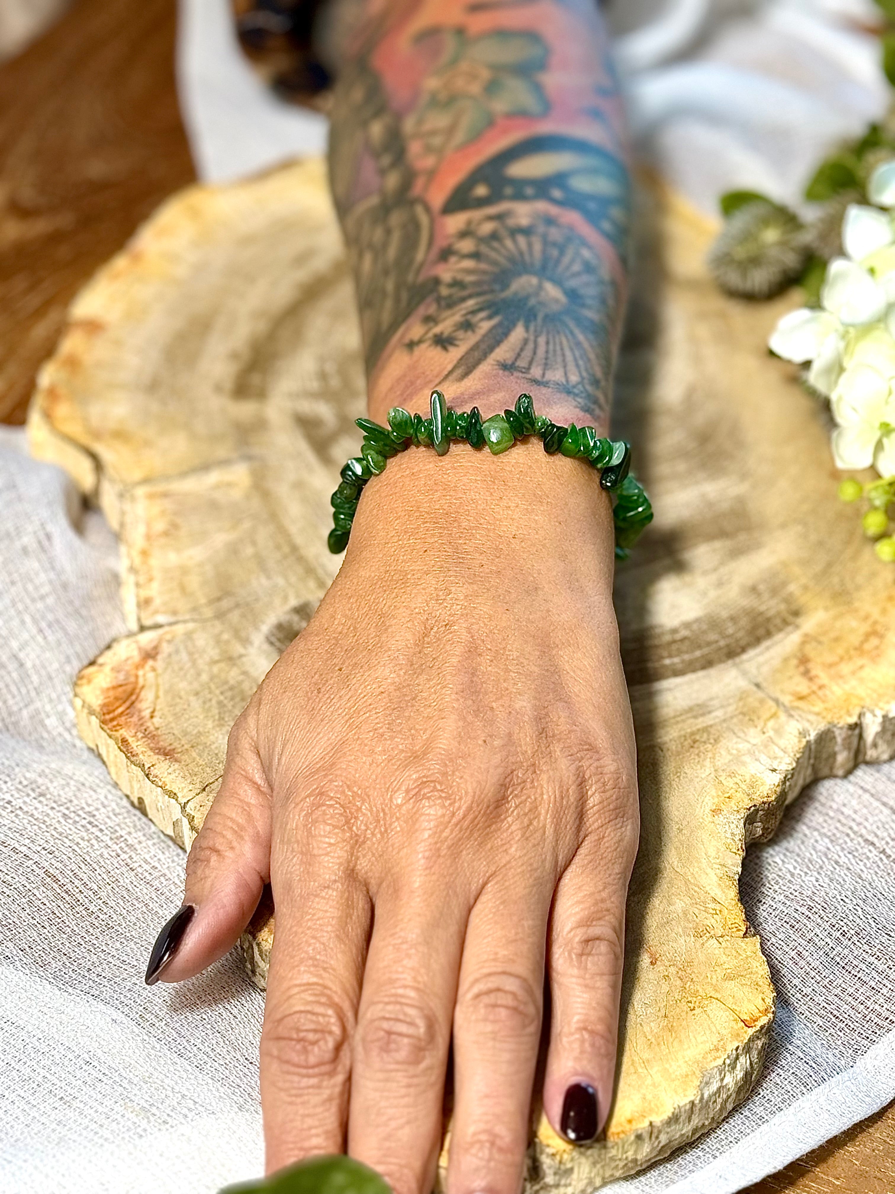 Serpentin (Kanada-Jade) | Armband Splitter