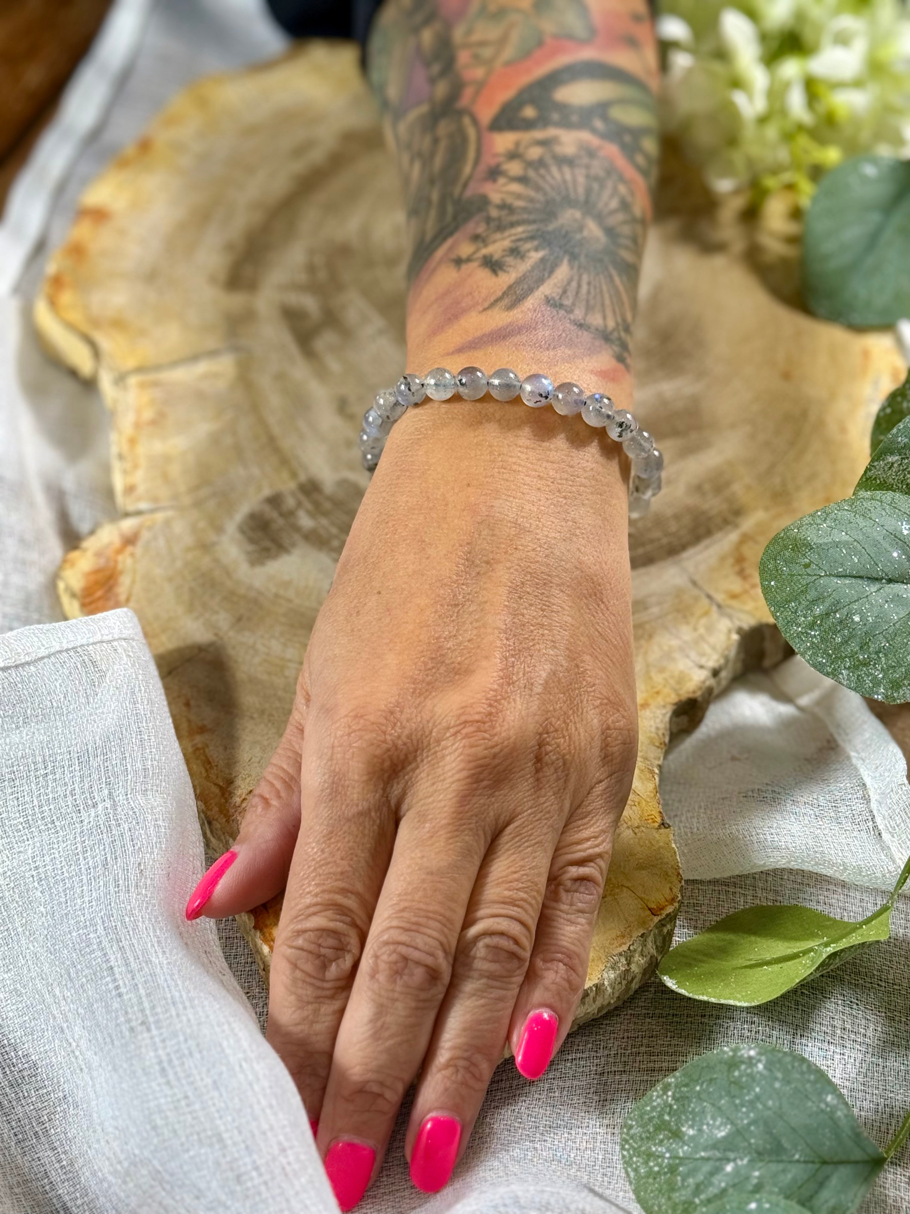 Labradorit | Armband (rund) 8mm