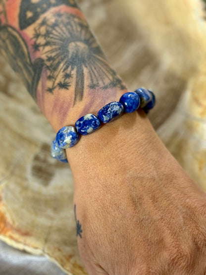 Lapislazuli | Armband (Freiform) mit großen Steinen