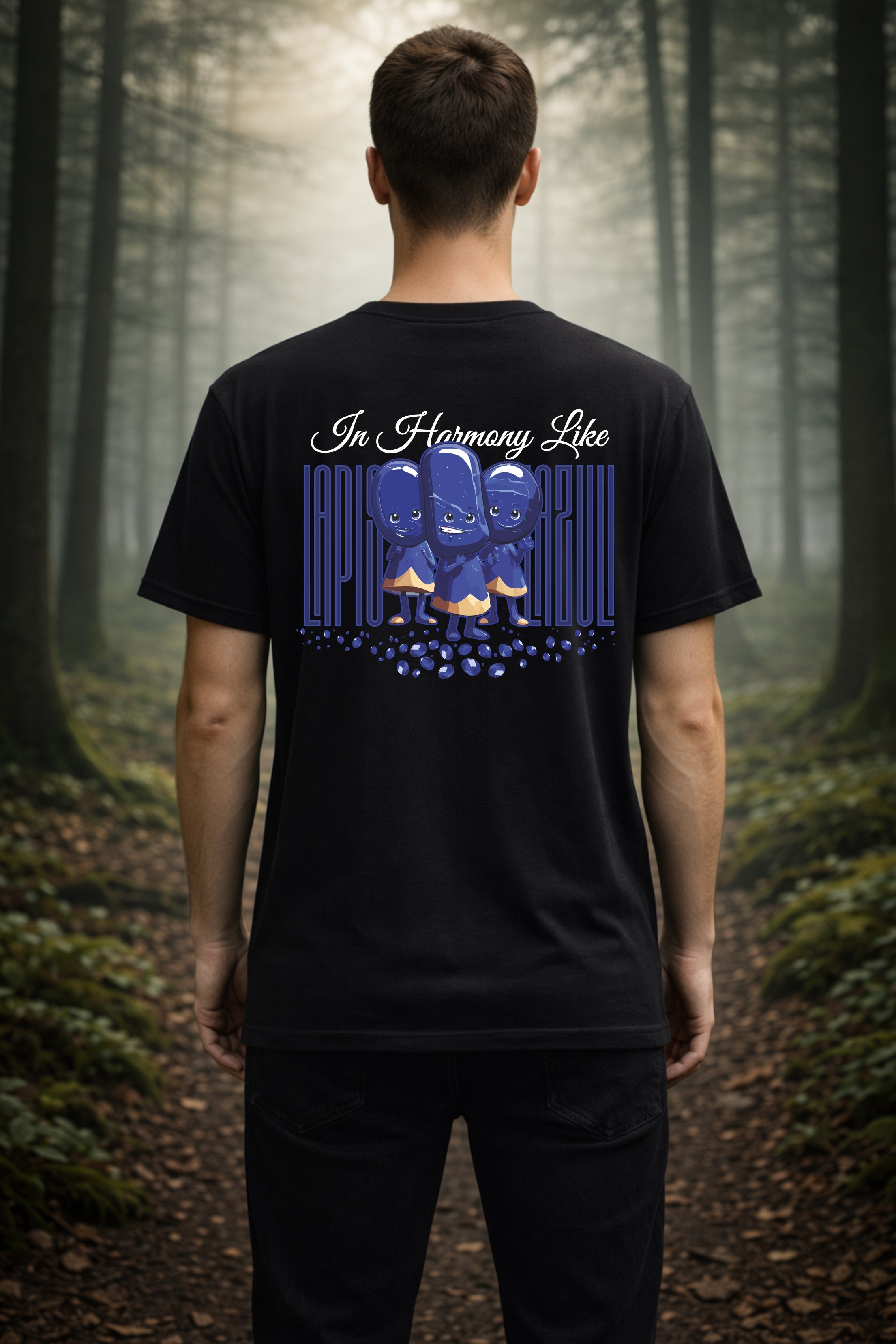 T-Shirt | Herren | Motiv: IN HARMONY LIKE LAPISLAZULI