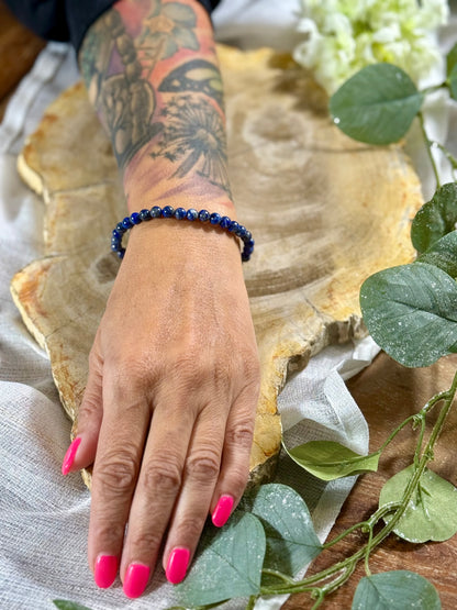 Lapislazuli | Armband (rund) mit kleinen Steinen (3mm)