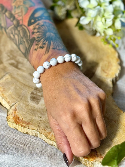 Magnesit | Armband (rund) 10mm