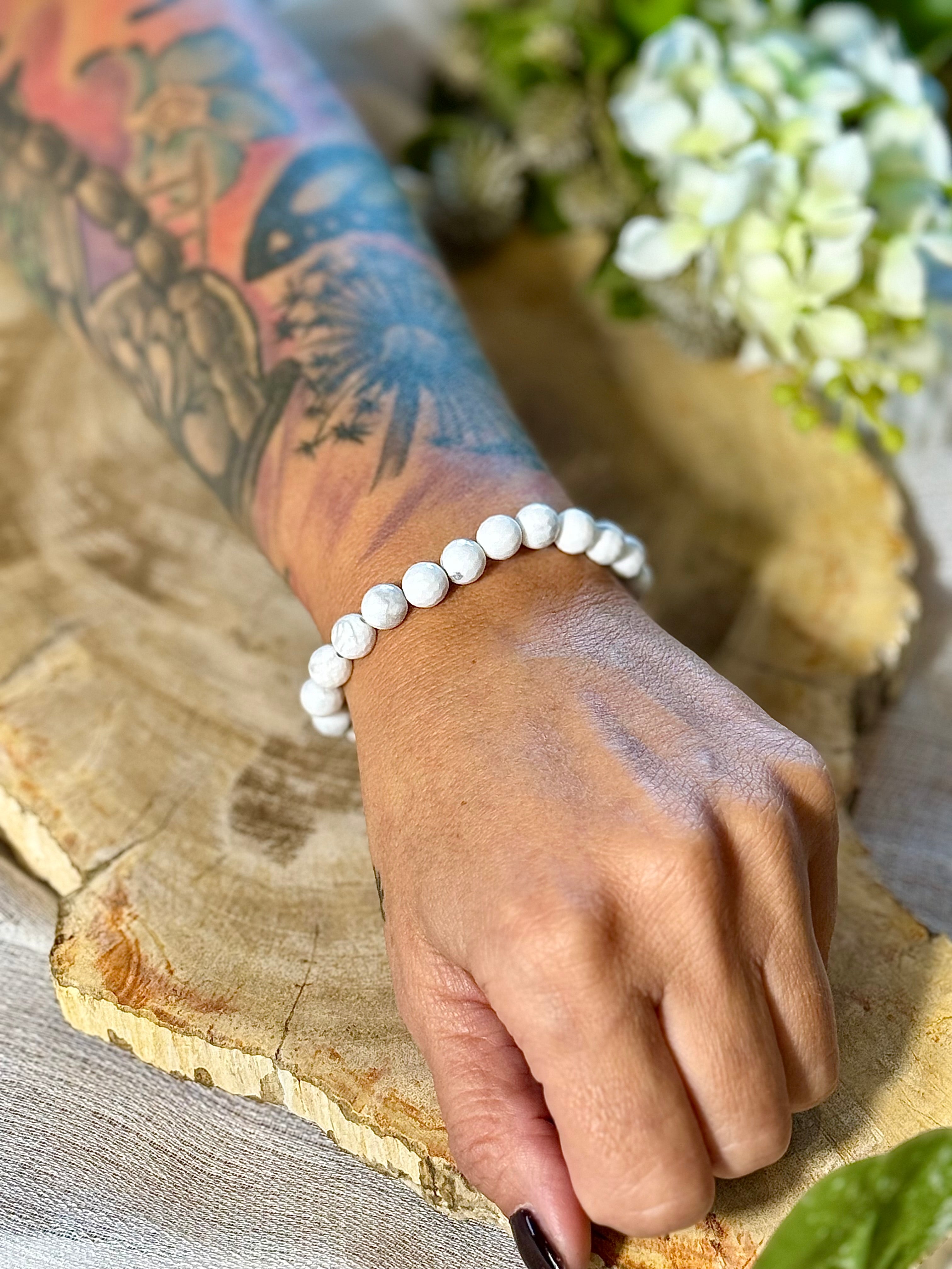 Magnesit | Armband (facettiert) 8mm