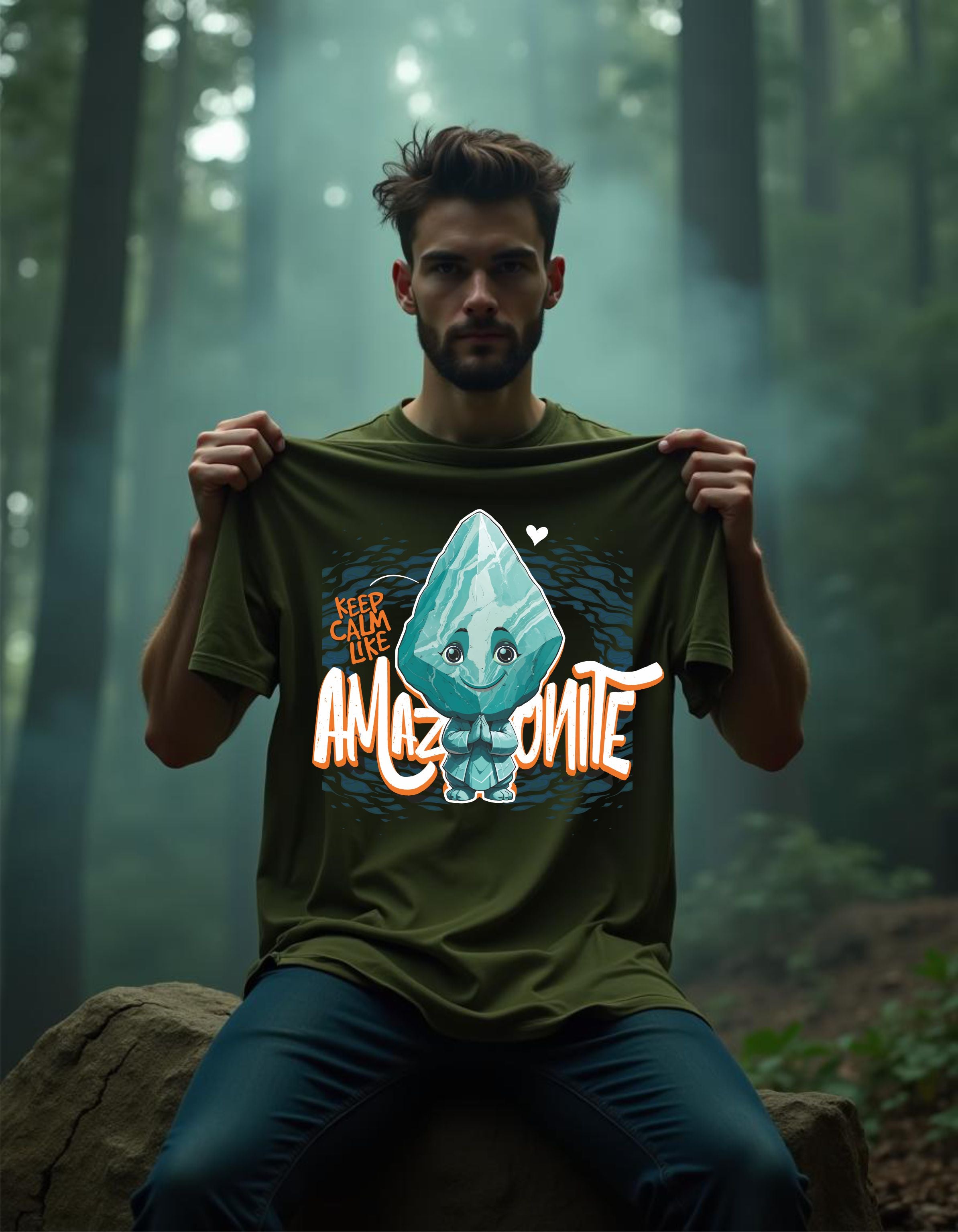 T-Shirt | Herren | Motiv:KEEP CALM LIKE AMAZONITE