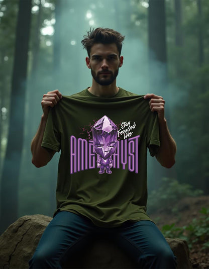 T-Shirt | Herren | Motiv: STAY FOCUSED LIKE AMETHYST