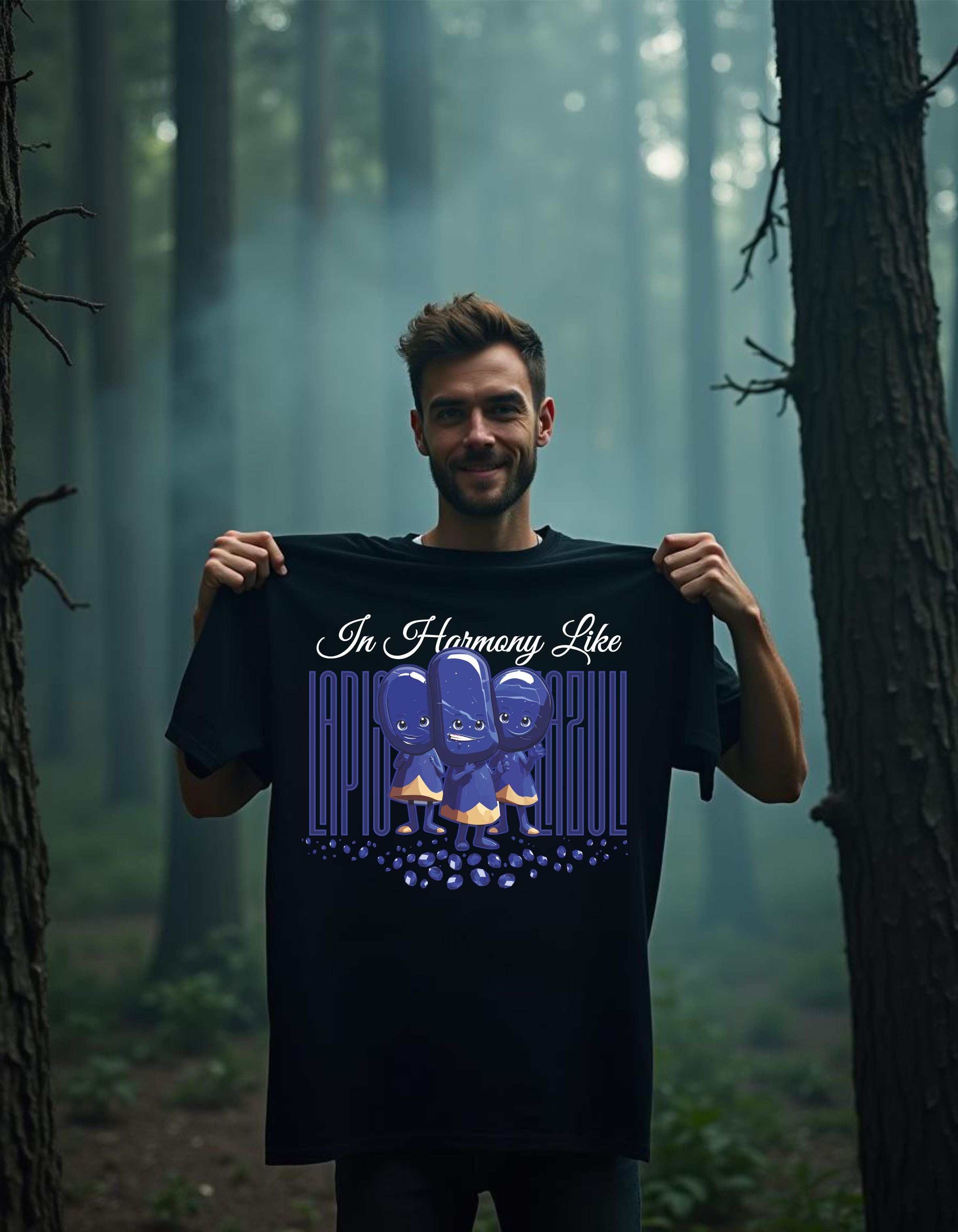 T-Shirt | Herren | Motiv: IN HARMONY LIKE LAPISLAZULI