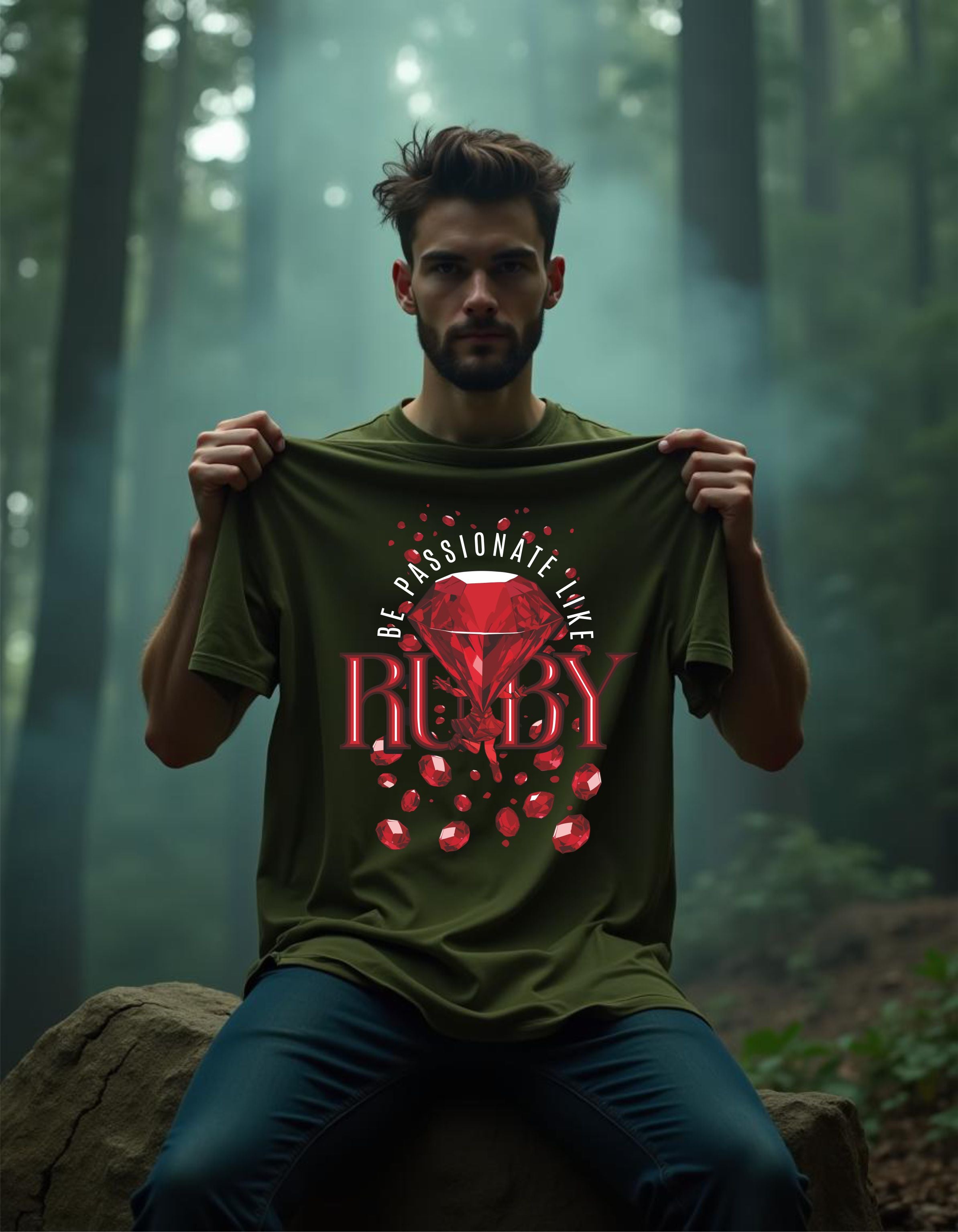 T-Shirt | Herren | Motiv: BE PASSIONATE LIKE RUBY