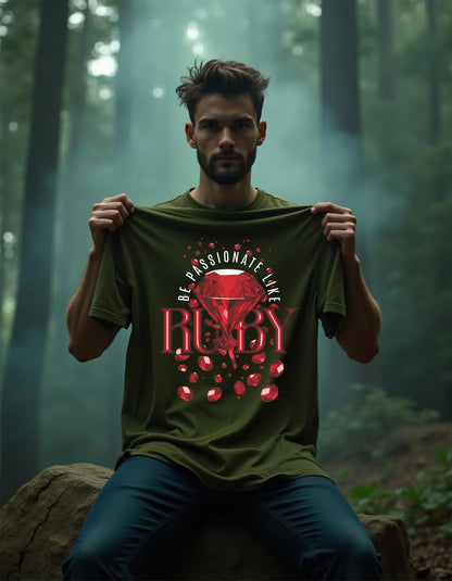 T-Shirt | Herren | Motiv: BE PASSIONATE LIKE RUBY