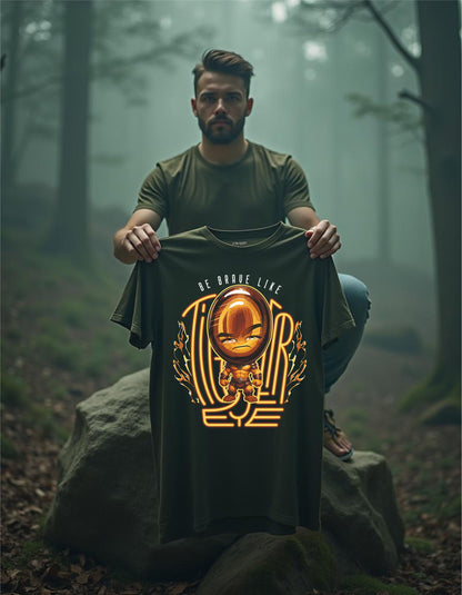 T-Shirt | Herren | Motiv: BE BRAVE LIKE TIGER EYE