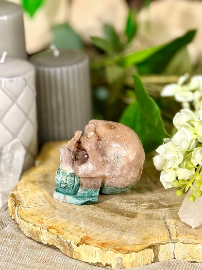 Fundstück Nr. PA13 | Pink Amethyst Totenkopf