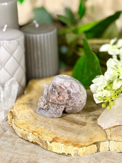 Fundstück Nr. PA14 | Pink Amethyst Totenkopf