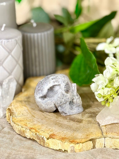 Fundstück Nr. PA14 | Pink Amethyst Totenkopf