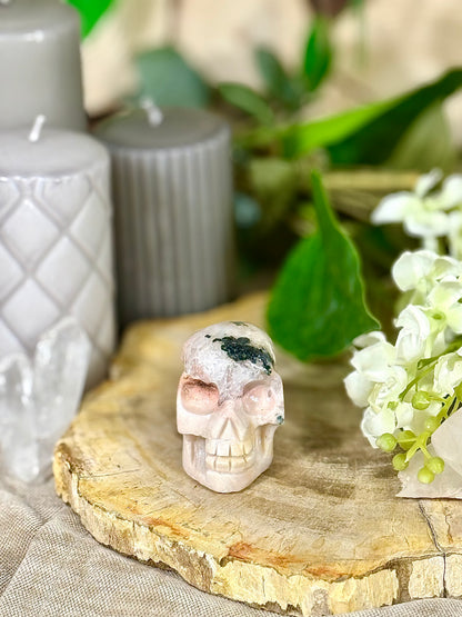Fundstück Nr. PA16 | Pink Amethyst Totenkopf