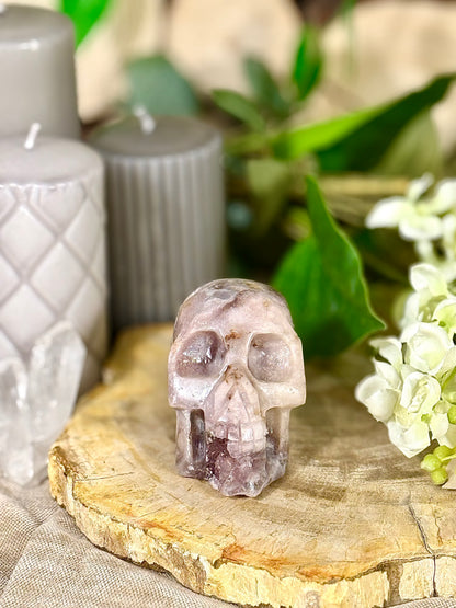 Fundstück Nr. PA17 | Pink Amethyst Totenkopf