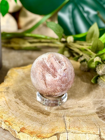 Fundstück Nr. PA5 | Pink Amethyst Kugel