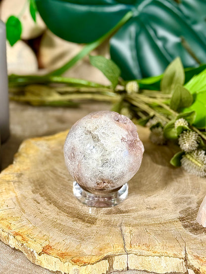 Fundstück Nr. PA5 | Pink Amethyst Kugel