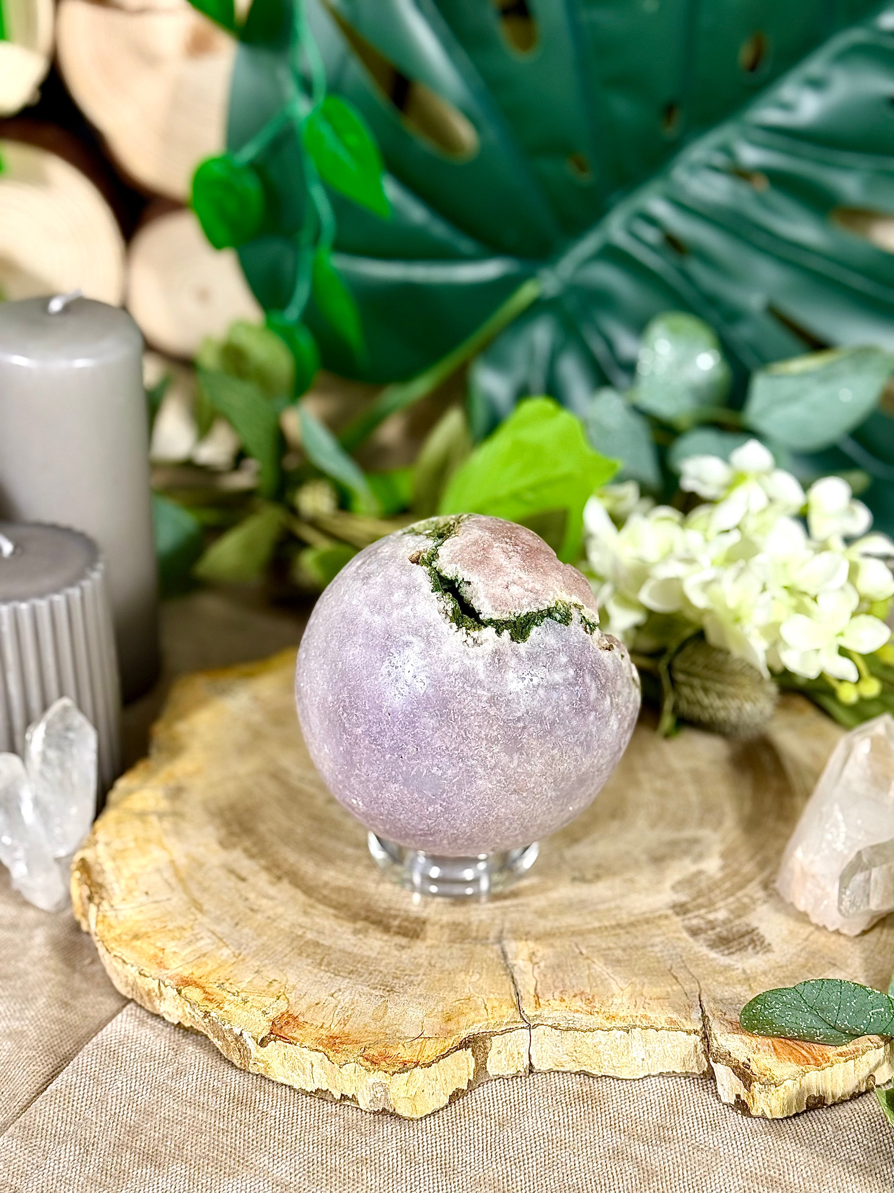Fundstück Nr. PA6 | Pink Amethyst Kugel