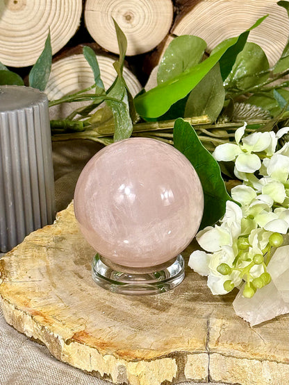 Fundstück Nr. R7 | Rosenquarz Kugel
