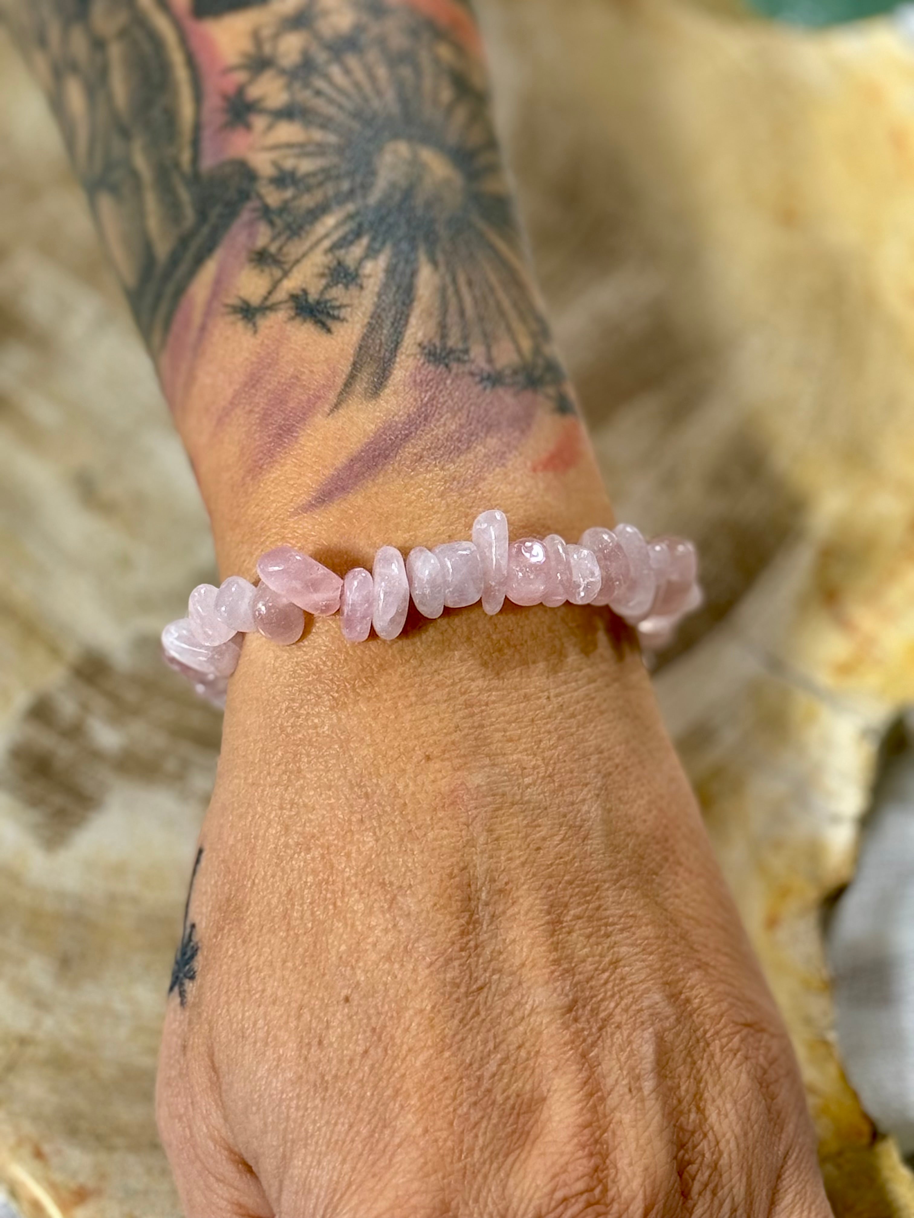 Rosenquarz | Armband (Splitter)