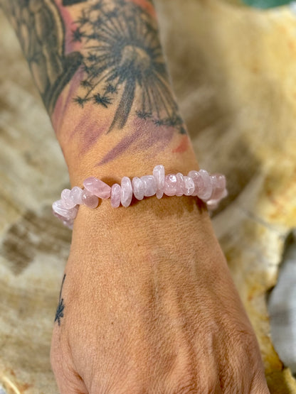 Rosenquarz | Armband (Splitter)