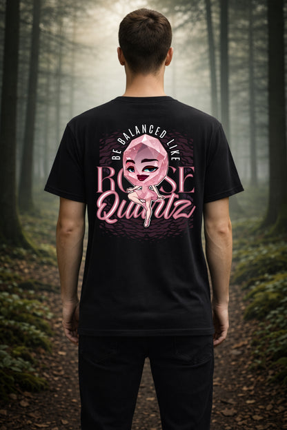T-Shirt | Herren | Motiv: BE BALANCED LIKE ROSEQUARTZ - Motiv 1