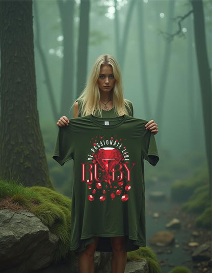 T-Shirt | Damen | Motiv: BE PASSIONATE LIKE RUBY
