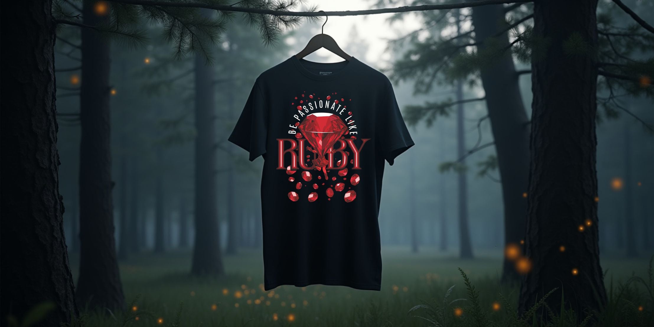 T-Shirt | Damen | Motiv: BE PASSIONATE LIKE RUBY