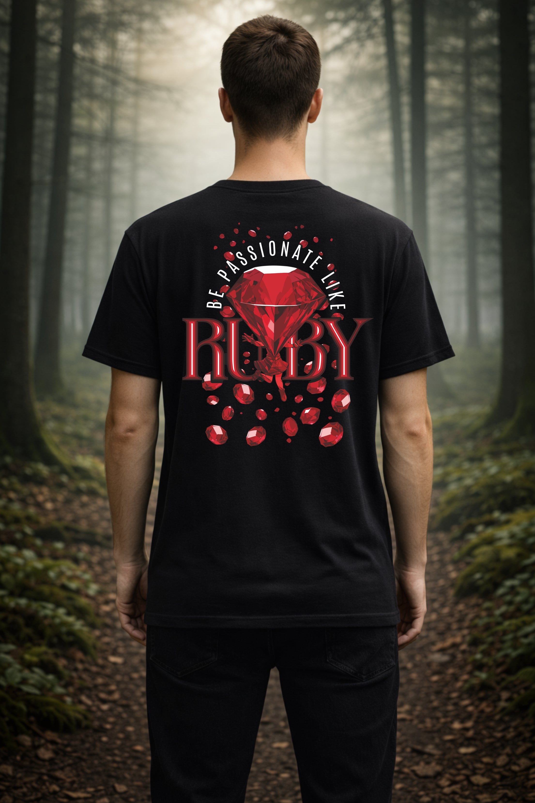 T-Shirt | Herren | Motiv: BE PASSIONATE LIKE RUBY