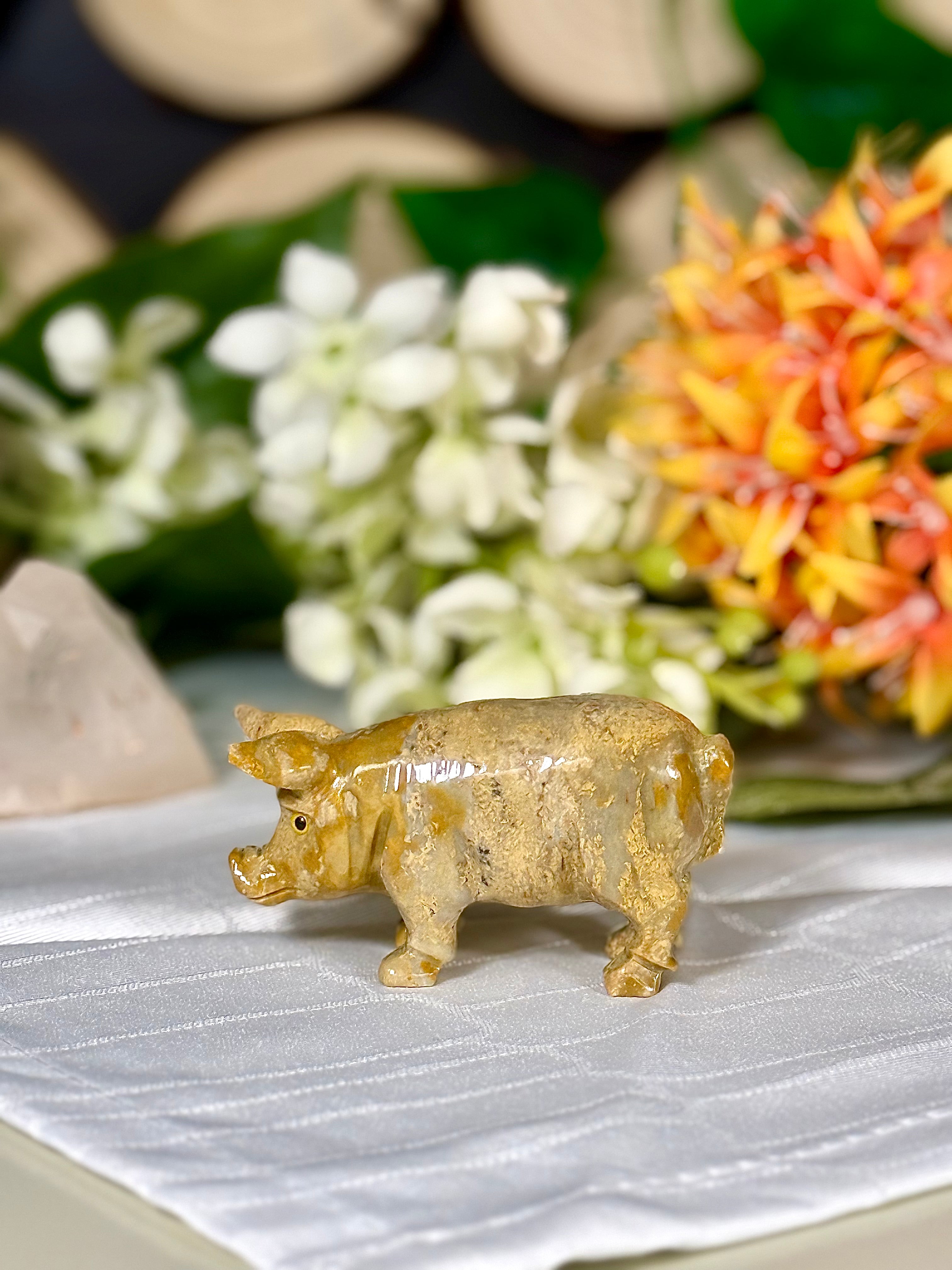 Fundstück Nr. SPECK10 | Kleines Schwein aus Speckstein