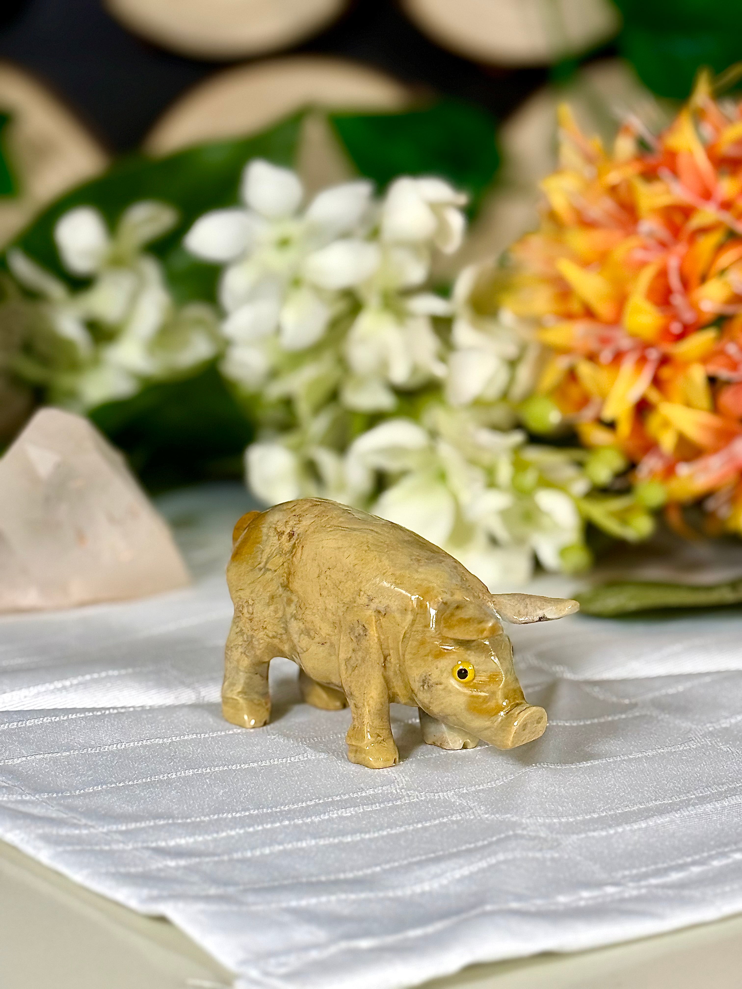 Fundstück Nr. SPECK7 | Kleines Schwein aus Speckstein