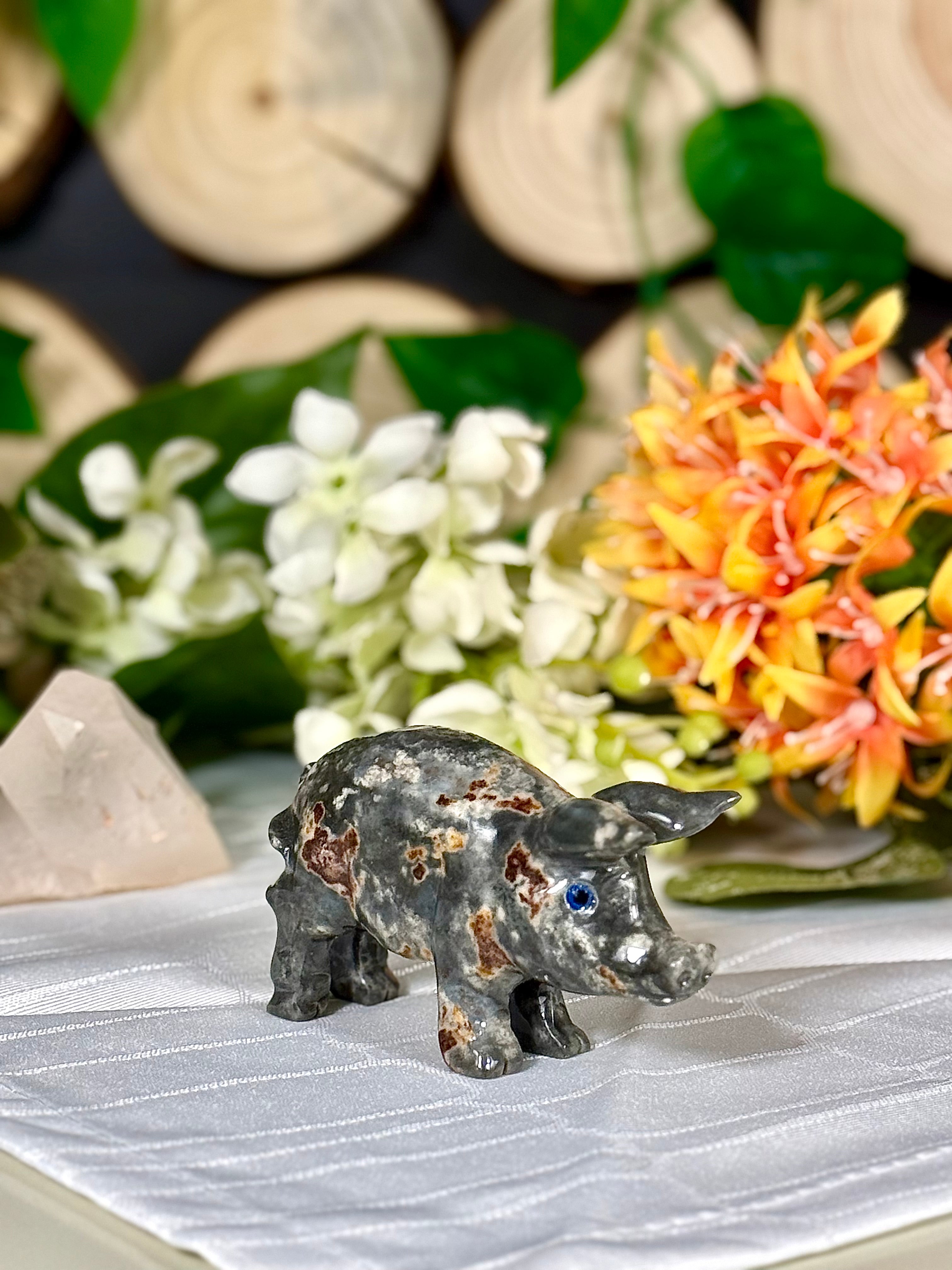Fundstück Nr. SPECK9 | Kleines Schwein aus Speckstein
