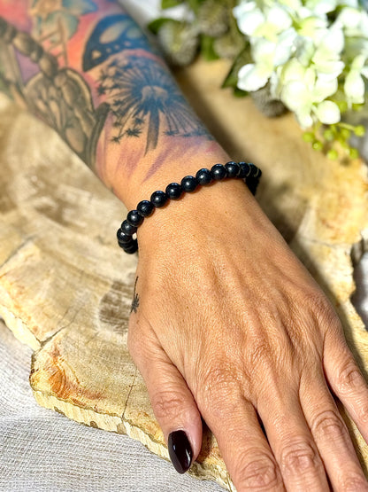 Shungit | Armband (rund) 8mm