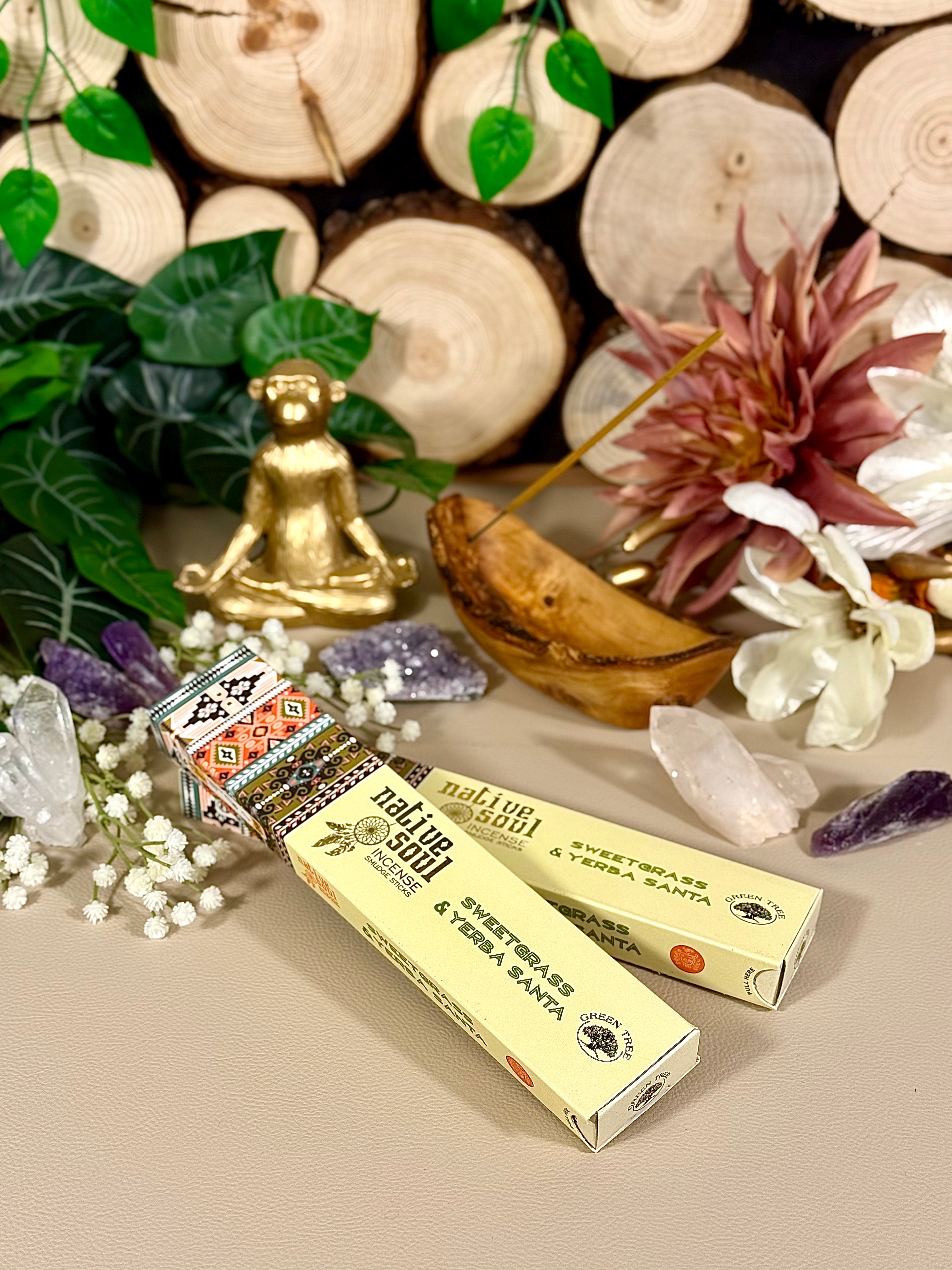 Kevins Räucherstäbchen | Native Soul - Sweet Grass & Yerba Santa