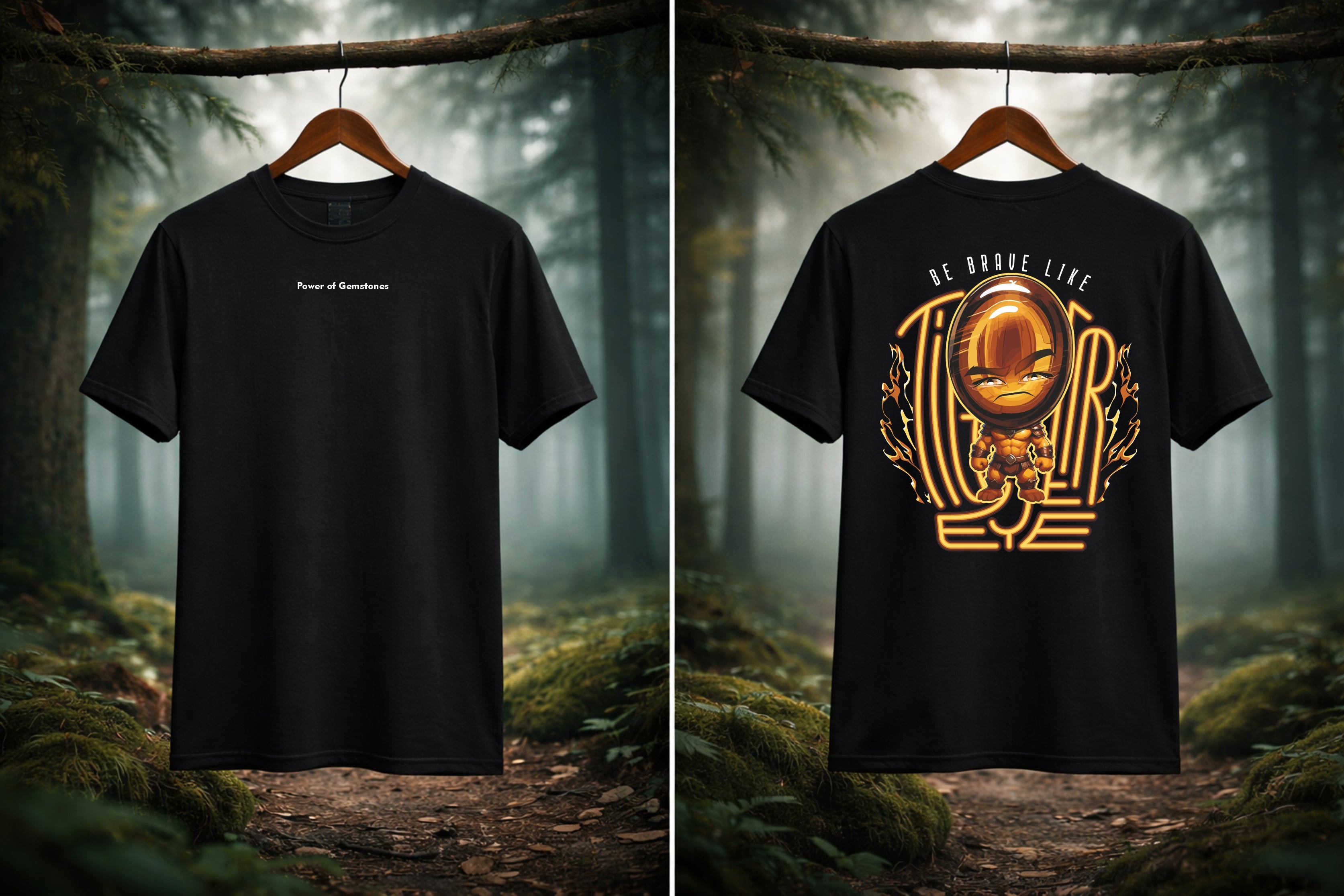 T-Shirt | Damen | Motiv: BE BRAVE LIKE TIGER EYE