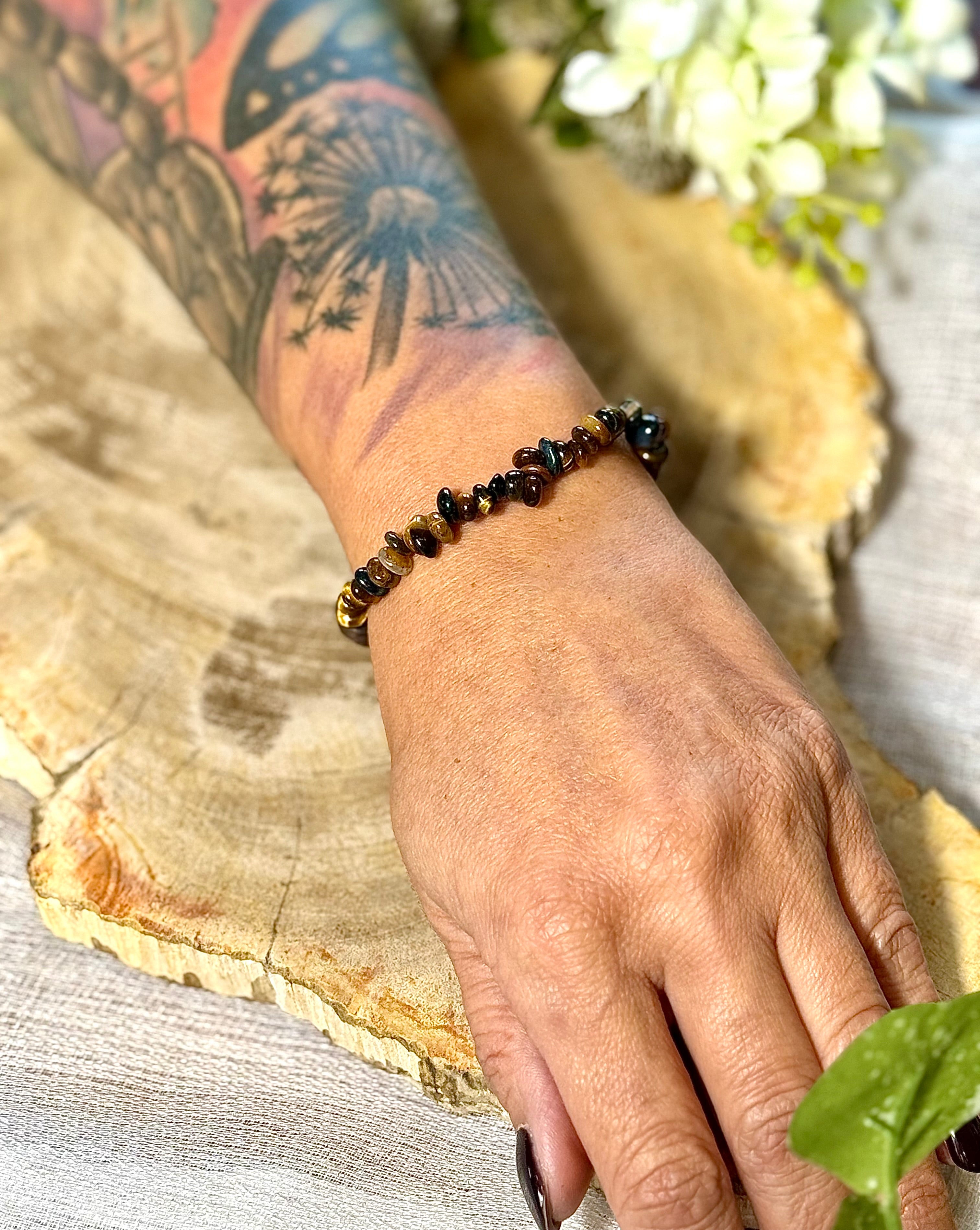 Tigerauge | Armband (Rondell) Mix