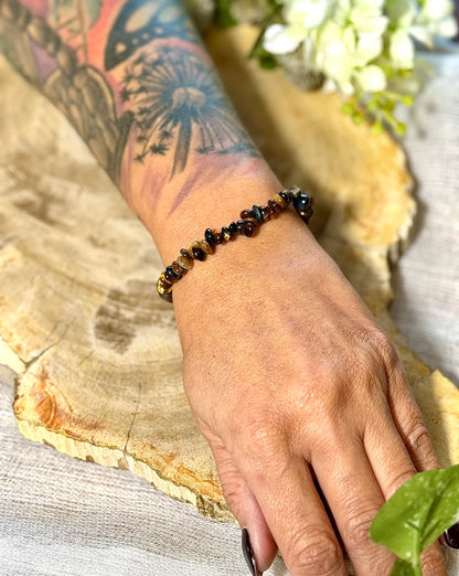 Tigerauge | Armband (Rondell) Mix