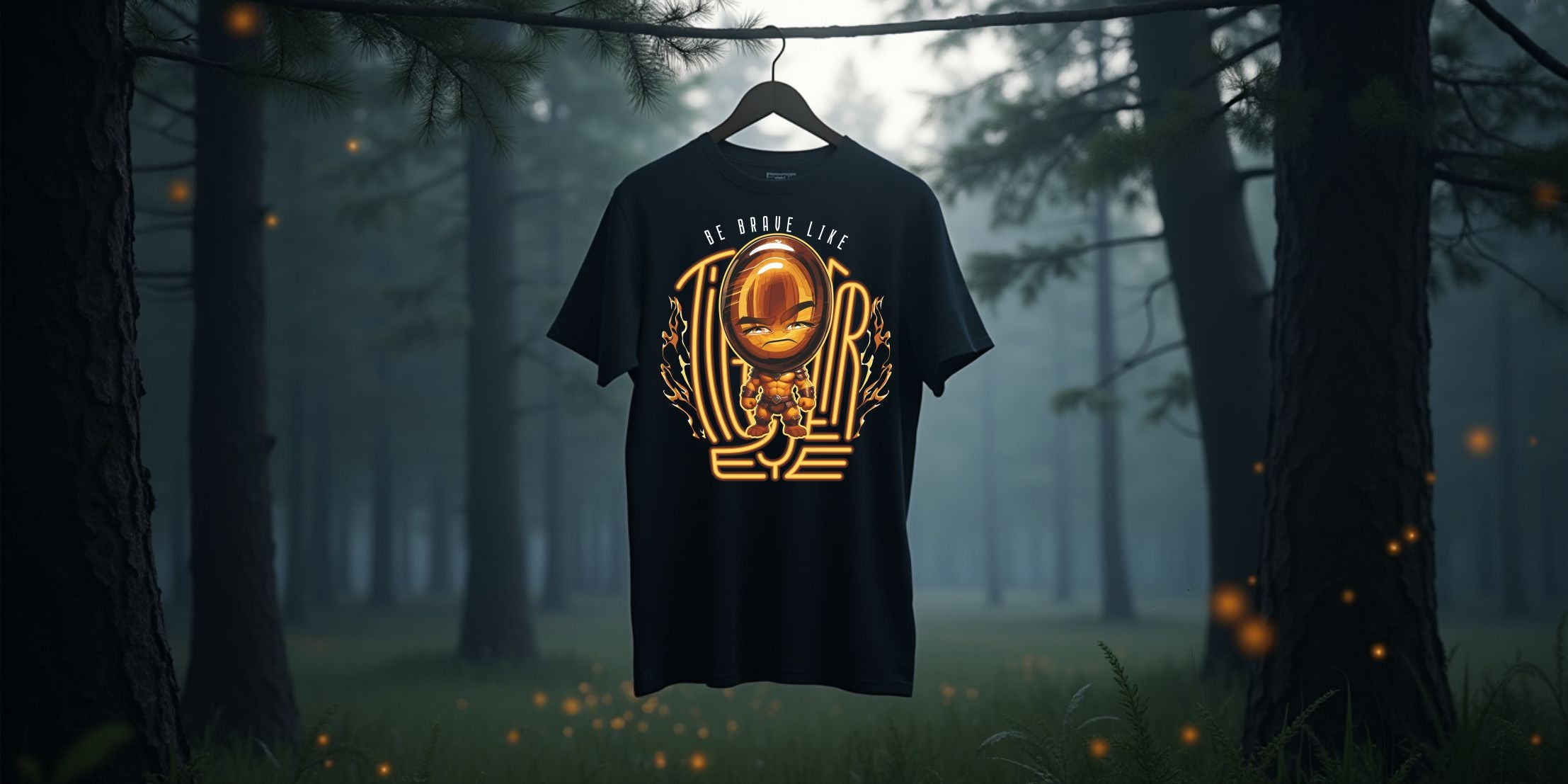 T-Shirt | Damen | Motiv: BE BRAVE LIKE TIGER EYE