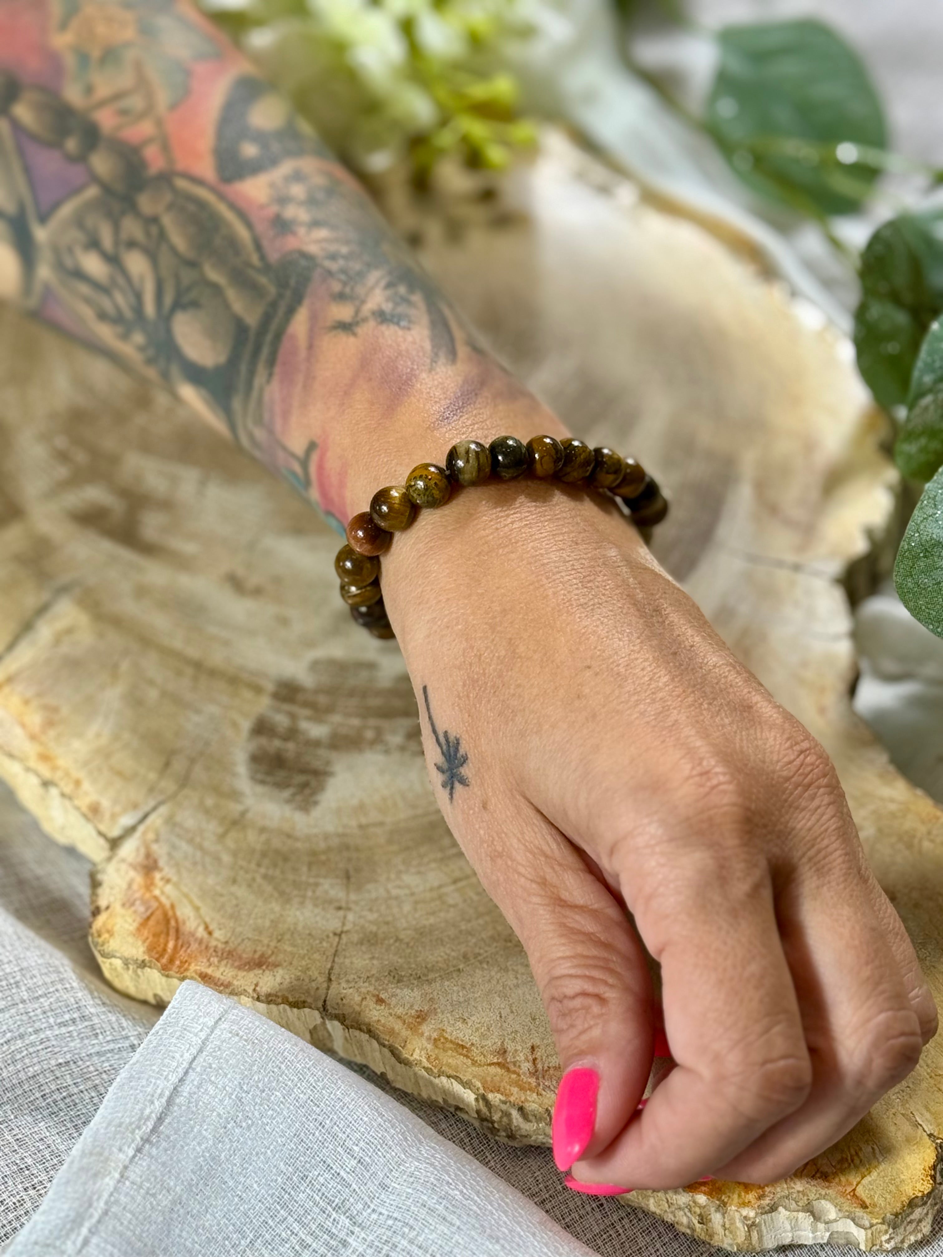 Tigerauge | Armband rund (Wild Edition) 8mm