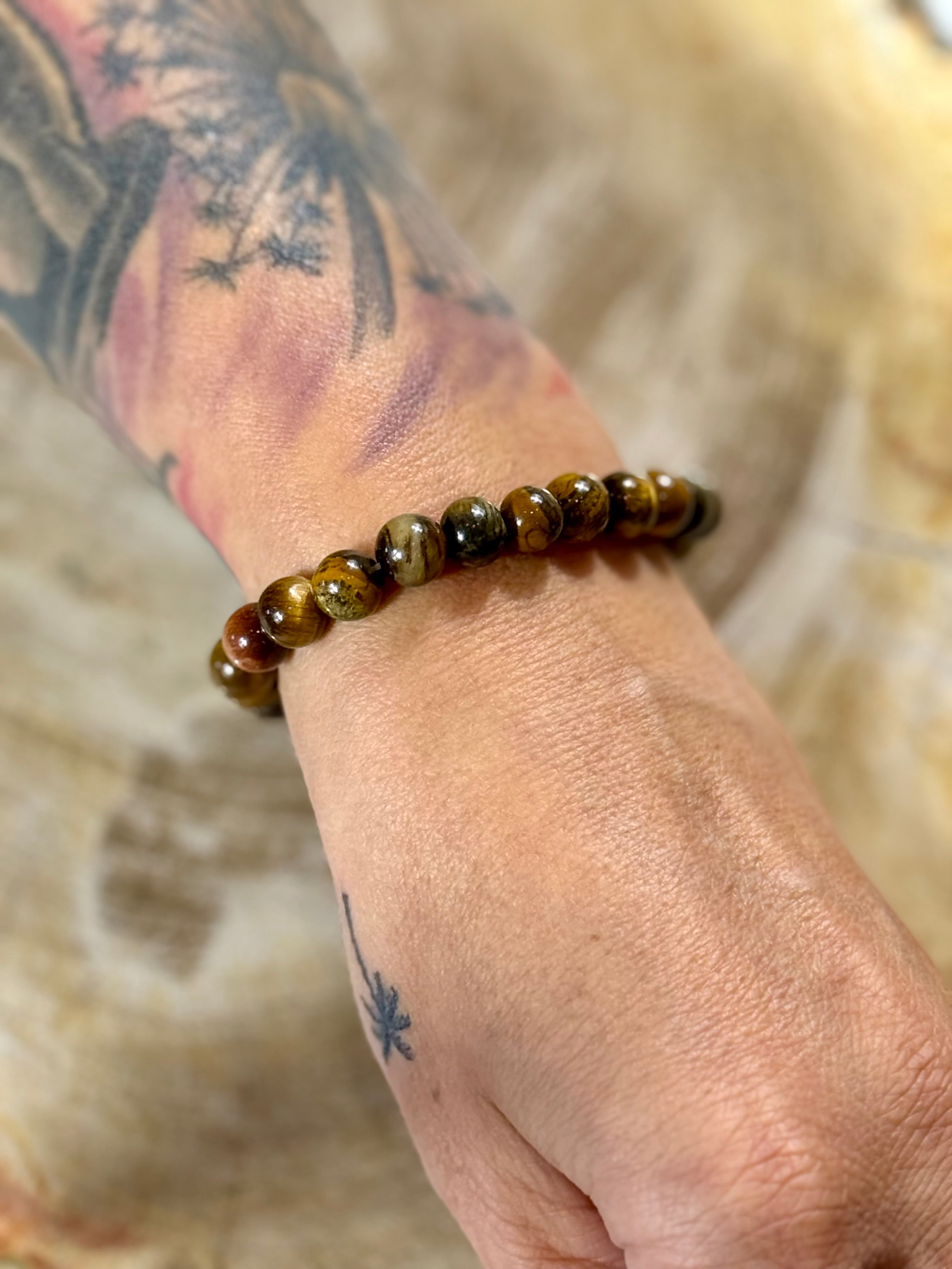 Tigerauge | Armband rund (Wild Edition) 8mm