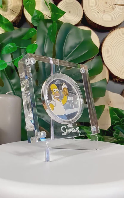 Fundstück Nr. 208 | Homer Simpson | 1 oz Silber Münze