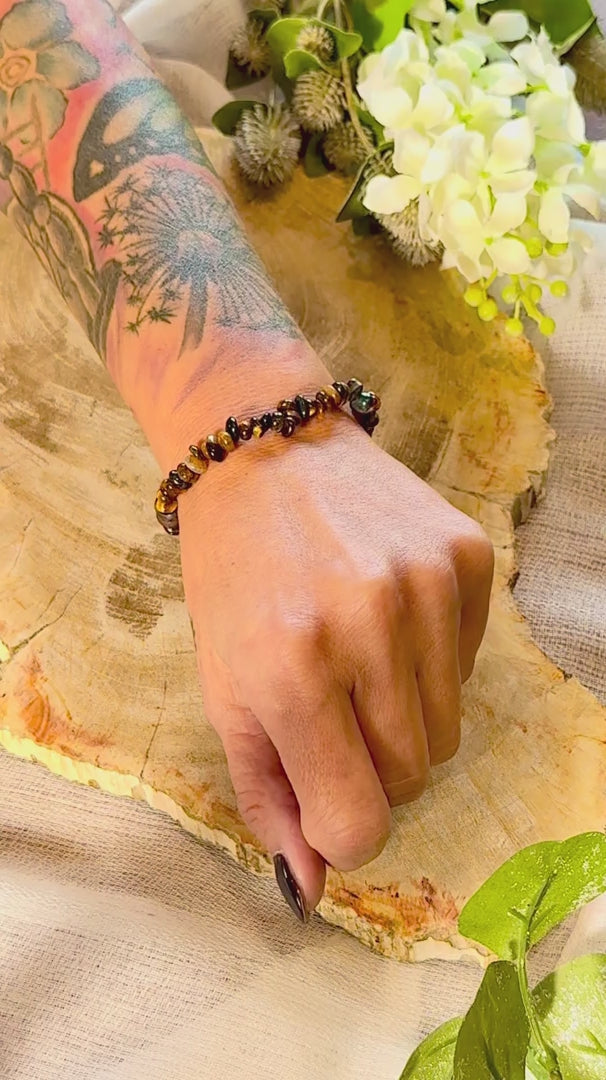 Tigerauge | Armband (Rondell) Mix