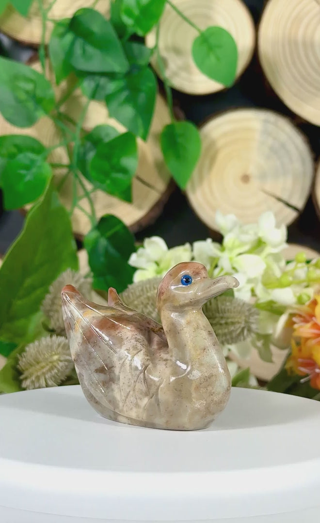 Fundstück Nr. SPECK16 | Kleine Ente aus Speckstein